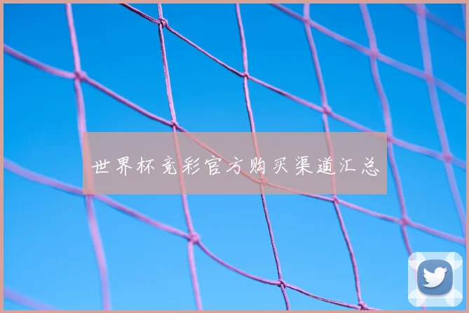 世界杯竞彩官方购买渠道汇总